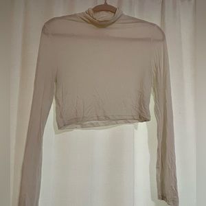 turtle neck crop top